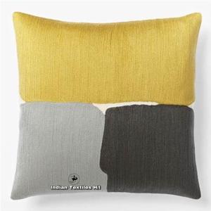 Designer Wool Handmade Kashmiri Embroidery Wool Chain Stitched Cushion Cover <b>For</b> Sofa <b>Couch</b> Living Room From Indian Supplier - Product Image 6