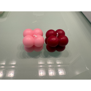 Mini Velas Aromáticas de Cera de Abeja, Velas Artísticas en Cubo Altamente Perfumadas para Decoración del Hogar, para el Día de San Valentín y Días Festivos - Product Image 1