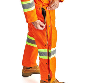 Vente en gros de vêtements de travail confortables en nylon polyester combinaison de sécurité légère à fermeture éclair uniforme de travail imperméable ignifuge pour hommes - Product Image 3