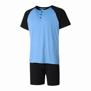 Jersey de traje de verano personalizado para hombre, conjunto de pantalones cortos de camiseta de Color negro y azul con diseño y tamaño impresos personalizados - Product Image 4