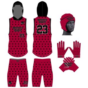 Uniformes de football américain 7 contre 7 |   Uniformes d'équipe personnalisés pour adultes, à capuche, ajustés, respirants, à séchage rapide, évacuant l'humidité - Product Image 1