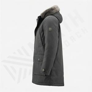 Chaqueta Parka Formal de Forro Polar de Algodón de Diseño Personalizado de Alta Calidad para Hombre, Abrigo con Capucha Cálido para Invierno, Aislante Térmico, Cortavientos - Product Image 3