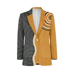 เสื้อเบลเซอร์ผ้าซาติน100% ผ้าโพลีเอสเตอร์3ชิ้นเสื้อเบลเซอร์สำหรับผู้ชายทรงสลิมฟิตลำลองเสื้อแจ็คเก็ตขนาดพลัสไซส์เสื้อเบลเซอร์สำหรับงานปาร์ตี้ของชนเผ่า - Product Image 1