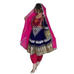 สินค้าขายดี ดีไซน์ใหม่ ชุดอัฟกานิสำหรับผู้หญิง สไตล์ชนเผ่ากุจิ สำหรับงานปาร์ตี้ โบโฮ วินเทจ ชุดแต่งงาน ไซส์ใหญ่ สำหรับผู้ใหญ่ - Product Image 1