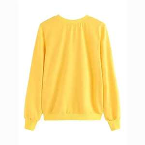 Sudaderas Holgadas de Manga Larga para Mujer, Estilo Casual, Color Sólido, Cuello Redondo, con Bolsillos Grandes, Venta al Por Mayor - Product Image 6