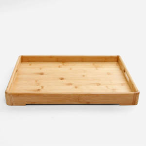 Sustainable bamboo wooden kitchen countertop <b>tray</b> <b>drinks</b> serve wood tea <b>trays</b> for hotel restaurant - Product Image 1