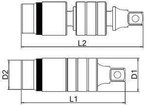 Junta universal de 3 vías con acabado en cromo mate, OEM ODM disponible, proveedor de Taiwán - Product Image 4