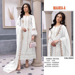 Nuevo Traje FABZONE de Diseñador, Top de Georgette y Sharara, Salwar Kameez Cosido para Fiestas Indias/Pakistaníes, Disponible en Existencia - Product Image 6