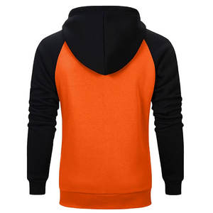 Sudadera con capucha de lana de algodón 100% Unisex, sudadera de bloque de Color de invierno, logotipo bordado personalizado sólido, incluidas las tallas XS Plus - Product Image 2