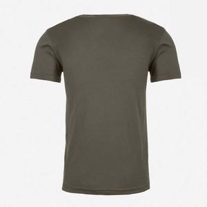 Nouvelle chemise d'été pour hommes T-shirt à col en V de couleur unie - Product Image 6
