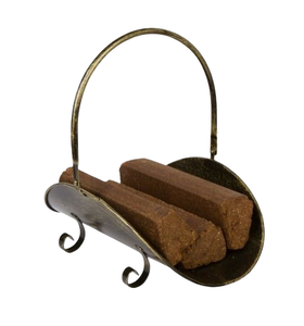 Petit support de rangement intérieur et extérieur en fer forgé pour ranger les bûches Porte-bûches en métal de forme personnalisée - Product Image 5