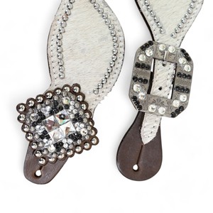 สายหนังเดือยสำหรับขี่ม้าหนังวัวฟอกกรดแบบเฉพาะแนวตะวันตกของตกแต่งแบบเดือยสายหนังได้รับการยอมรับ - Product Image 3