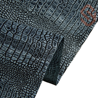 Tissu en cuir gaufré Crocodile de haute qualité motif animal véritable matériau en cuir gaufré pour rembourrage