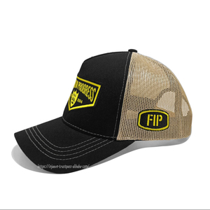Sombreros de camionero de 5 paneles fabricados por OEM, logotipo personalizado de perfil alto, ajustable para pesca al aire libre, gorra de camionero para hombre, gorras de pesca - Product Image 2