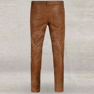 Factory Made Hot <b>Sales</b> Men Leather Pants In Wholesale Made In Best Quality Leather Pants <b>For</b> Men - Product Image 3