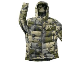 Veste de chasse Super Down PRO à capuche, isolée avec du duvet Quixdown 850+FP résistant à l'eau, vêtements de chasse