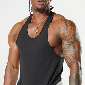 Camiseta sin mangas de fitness para gimnasio de verano con logotipo personalizado para hombre, Camiseta de tirantes de color personalizada, ropa de fabricante - Product Image 5