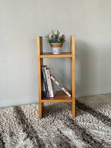 Table de chevet en bois au design moderne à 3 niveaux avec rangement ouvert Qualité supérieure Minimaliste pour les petits espaces pour la maison Salon Appartement - Product Image 6