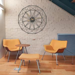 Horloge murale géométrique en métal en forme d'étoile, horloge murale décorative moderne en métal pour la maison, le salon, le bureau, la chambre à coucher, décoration intérieure - Product Image 6