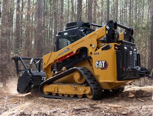 รถตักล้อยางแคท 289D3 ปี 2020 พร้อมหัวต่อแบบ Mulcher ปั๊มเครื่องยนต์ Perkins อุปกรณ์ก่อสร้างขนาดกะทัดรัดสำหรับงานหนัก - ขายดี - Product Image 4
