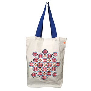 Certified Fairtrade 10 oz Black <b>Canvas</b> <b>Tote</b> Shoulder Handbags Custom Logo Printed Various Sizes Geometric Pattern for Daily Use - Product Image 3