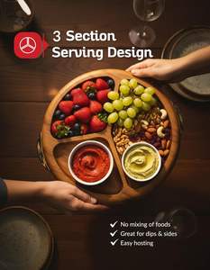 Bandeja de Madera de Primera Calidad con Asas Doradas para Charcutería, Aperitivos, Desayuno, Café y Té, para Fiestas y Decoración del Hogar, Hecha a Mano y Personalizada - Product Image 5