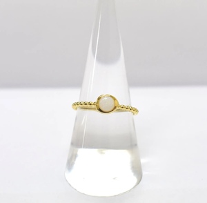 แหวนทอง14K ออกแบบได้ตามต้องการ S925โอปอลจากออสเตรเลียคลาสสิกพร้อมทับทิมผลิตในประเทศไทย - Product Image 1