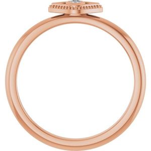 Stackable Trendy Evil Eye Gemstone RingResizable <b>Brass</b> Religious Jewelry with Bezel Setting Gift for Children - Product Image 2