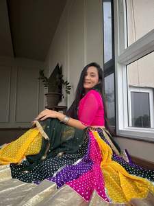 Nuevo diseñador Navratri Special Faux Georgette Heavy Sequence Bordado Trabajo Lehenga y Choli con Dupatta a precio mayorista - Product Image 5