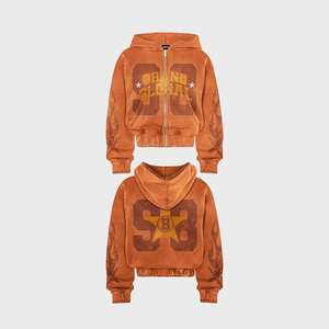 Sudadera con capucha de moda de material de algodón de marca propia de estilo personalizado OEM/ODM para Sudadera con capucha regular de fitness deportiva unisex - Product Image 6