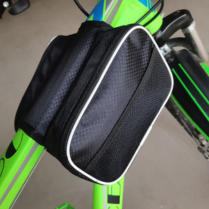 <span class=keywords><strong>Sacoche</strong></span> frontale pour vélo de montagne, <span class=keywords><strong>double</strong></span> tube de téléphone portable, <span class=keywords><strong>sacoche</strong></span> de selle de haute qualité, équipement d'équitation, sacs d'outils thermopressés EVA - Product Image 2