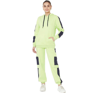 Women's Plus Size Custom Logo Eco-Friendly 100% Cotton Workout Fitness Jogger Set Hooded <b>Yoga</b> <b>Jacket</b> Cargo Pant Winter Tracksuit - Product Image 1