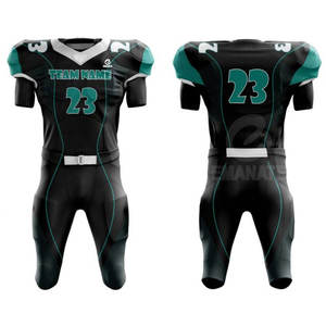 ชุดทีมฟุตบอลอเมริกันชุดฝึกซ้อมแขนสั้นผ้าโพลีเอสเตอร์ระบายอากาศได้ดีชุดทีมฟุตบอลแบบสมบูรณ์ - Product Image 1