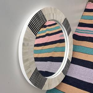 Miroir mural moderne en os incrusté, fait main par des artisans, miroir décoratif écologique de qualité supérieure pour l'intérieur de maisons de luxe - Product Image 5