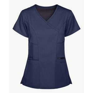 Trending Anatomy Uniforme de mujer Cuello en V Top Enfermera Logotipo personalizado Tamaños Médico Hospital Clínica Spa Salón Beauty Works Scrub Sets - Product Image 2