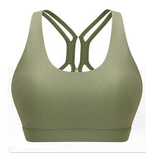 Custom Logo Printed Women's Plus Size Sports <b>Bra</b> Medium Support Seamless Windproof Quick Dry Breathable Removable Pads Gym - Product Image 1