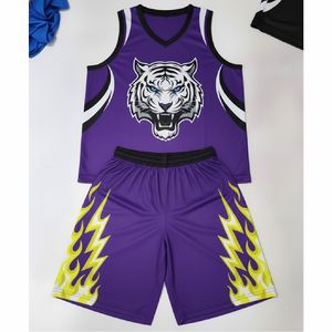 ชุดบาสเก็ตบอลมืออาชีพ เสื้อแขนกุด กางเกงขาสั้น ผ้าระบายอากาศ สำหรับการแข่งขัน ฝึกซ้อม และชุดทีม - Product Image 1