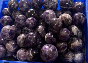 Venta caliente mejor precio 40 a 50 Mm tamaño amatista esfera de cristal Bola de ágata para la decoración del hogar y el propósito del regalo - Product Image 5