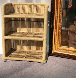 Top Quality Handmade Natural Bamboo Fiber Rectangular 3 Shelf Wicker Storage for Outdoor Indoor Use <b>Shelve</b> Organizer - Product Image 5