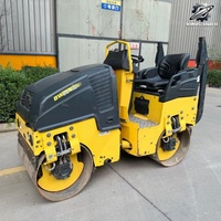 Mini-compacteur routier BOMAG BW80AD d'occasion, poids de travail 1,55 tonne, double tambour vibrant, moteur diesel, marque allemande d'origine