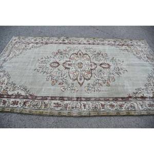 Tapis en laine patchwork rouge vert oriental 5.3x9.1 pieds tissage plat turc pour décor de salon 10mm d'épaisseur avec support en latex - Product Image 3