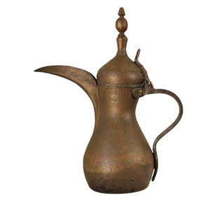 <b>Metal</b> Handle Kitchenware Middle Eastern Dallah Mid 20th Century Traditional Style Coffee Pot Arabic Tea and Coffee Set - Product Image 5