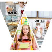 Support de présentation en acrylique pour cornets de crème glacée avec porte, vitrine en plexiglas pour la maison, le magasin, la vente au détail, le stockage
