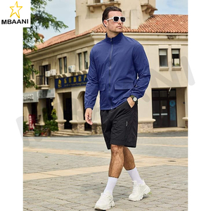 เสื้อแจ็คเก็ตกันลมน้ำหนักเบาสำหรับผู้ชาย เสื้อแจ็คเก็ตกันลมกันฝุ่นสำหรับออกกำลังกายกลางแจ้ง เสื้อแจ็คเก็ตกันลมสำหรับเล่นกอล์ฟ เดินป่า มีกระเป๋า - Product Image 2