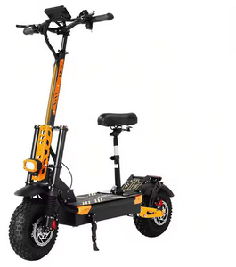 สกู๊ตเตอร์ไฟฟ้าสำหรับผู้ใหญ่ กำลังไฟ 7000 วัตต์ มอเตอร์คู่ ความเร็วสูงสุด 55 ไมล์ต่อชั่วโมง แบตเตอรี่ 12 โวลต์ 33 แอมป์ชั่วโมง ระยะทางวิ่งได้ 65+ ไมล์ ยางสำหรับทุกสภาพพื้นผิวขนาด 24 นิ้ว โครงสร้างอะลูมิเนียม - Product Image 1