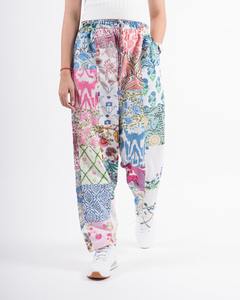 Pantalones harén de retazos con bolsillos para todas las estaciones, venta al por mayor, pantalones de verano para mujer y hombre, pantalones de Festival, ropa de mujer - Product Image 1