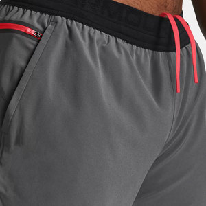Pantalones cortos deportivos personalizados de fábrica para hombre, pantalones cortos atléticos de cintura alta, pantalones cortos de entrenamiento de gran tamaño secos de Color sólido - Product Image 5