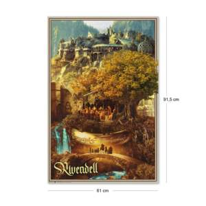 Lord of the Rings <b>Poster</b> 61x91.5 cm Rivendell Scene Offset & Digital Printing Hanging & Scroll Styles Durable Plastic Material - Product Image 2