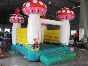 Château gonflable en PVC pour enfants en forme de champignon pour les parcs d'aventure, les parcs urbains, utilisation commerciale - Product Image 4
