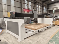 Pont de 5 axes scie pierre découpeuse 5 axes CNC pont scie pour marbre et granit